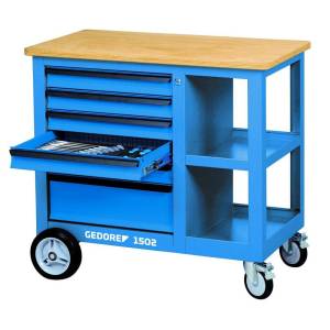 Gedore 6620620 (Series 1502 S) Mobile workbench with vice