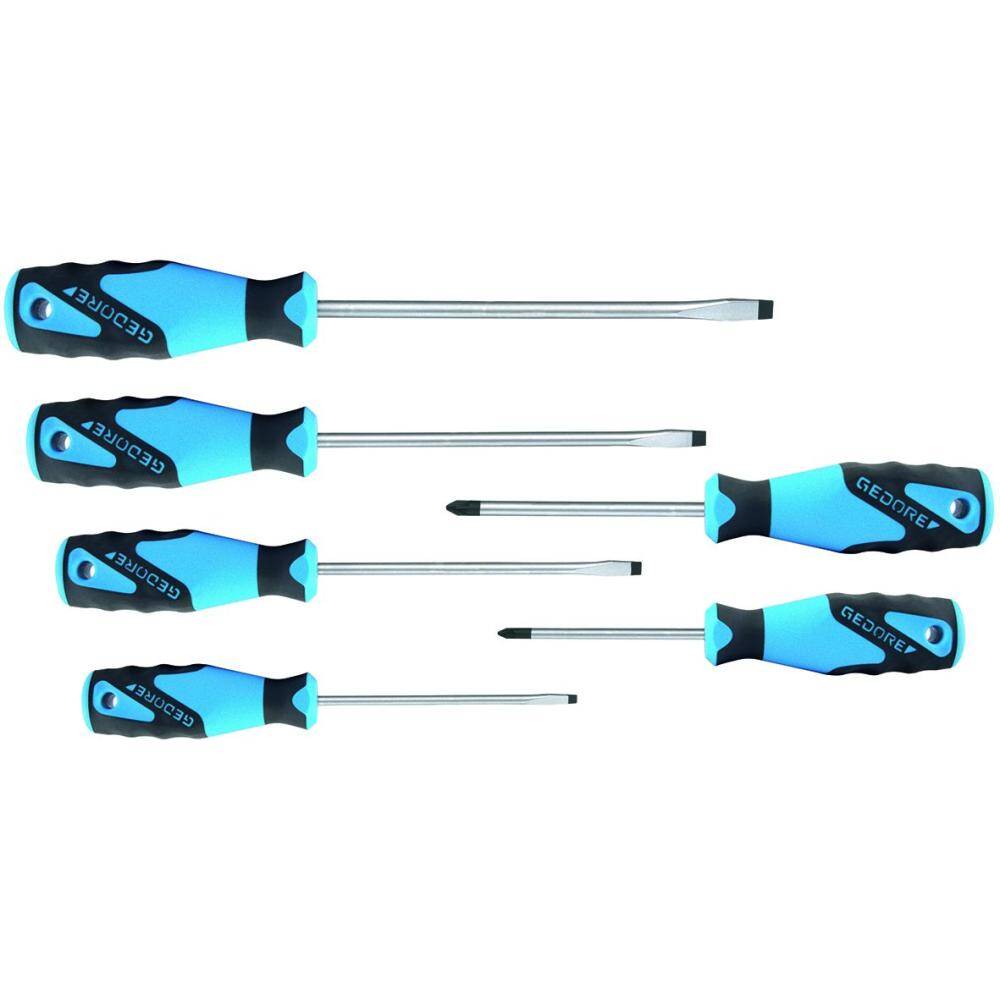 Gedore 1482300 (Series 2150-2160 PZ-06) 3C-Screwdriver set 6 pcs IS 4-8 PZ 1-2