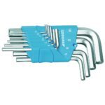 Gedore 1505408 (Series H 42-10) Hexagon Allen key set in holder 10 pcs 1.3-10 mm