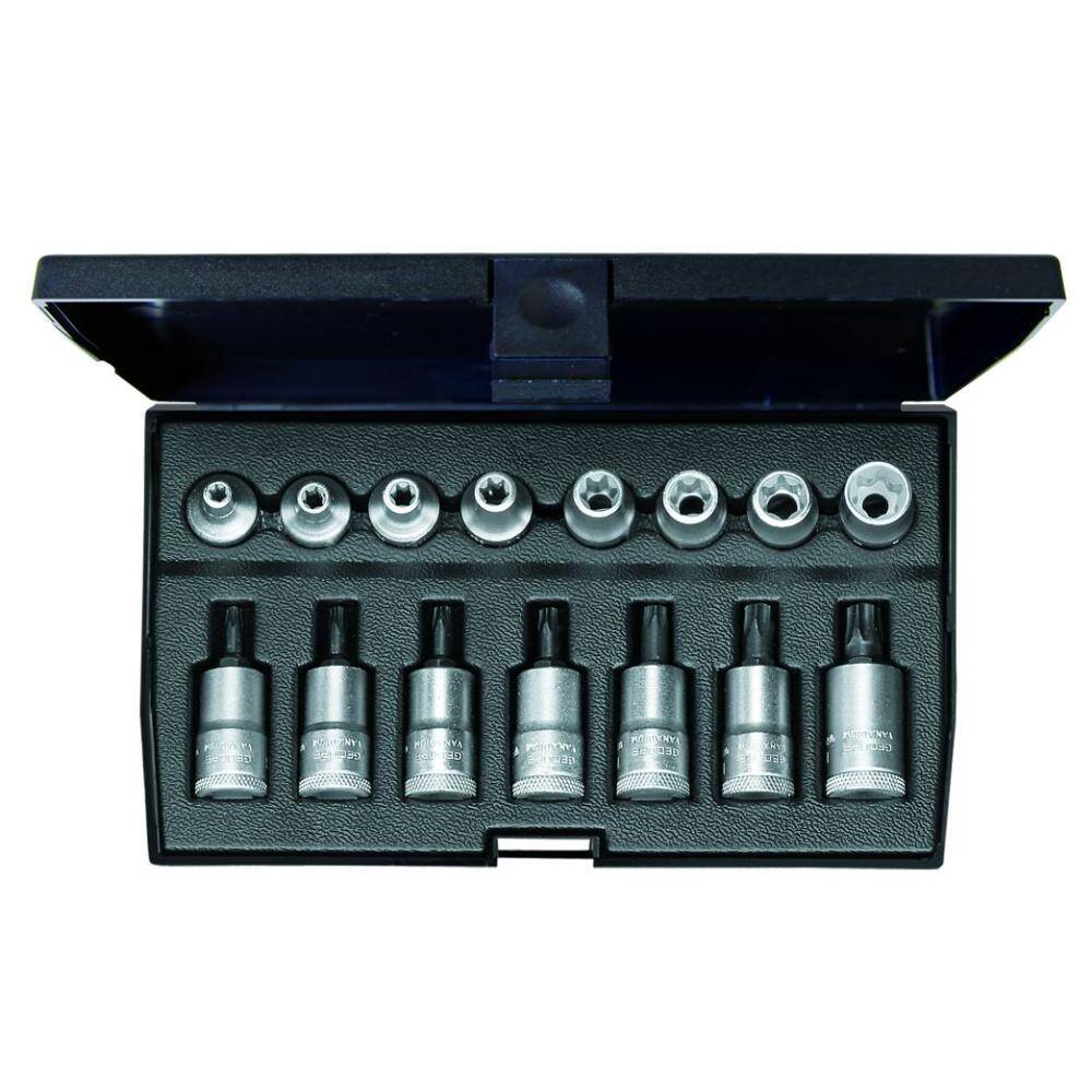 Gedore 1509942 (Series ITX30 TX-015) Screwdriver bit socket set 3/8" 15 pcs TX