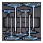 Gedore 1543474 (Series 1500 ES-DT 2142) Hexagon socket key set in 2/3 ES tool module