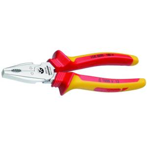 Gedore 1550942 (Series VDE 8250-160 H) VDE Heavy duty combination pliers with VDE insulating sleeves 160 mm