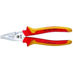 Gedore 1550969 (Series VDE 8250-200 H) VDE Heavy duty combination pliers with VDE insulating sleeves 200 mm