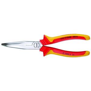 Gedore 1552139 (Series VDE 8132 AB-160 H) VDE Bent nose telephone pliers with VDE insulating sleeves 160 mm
