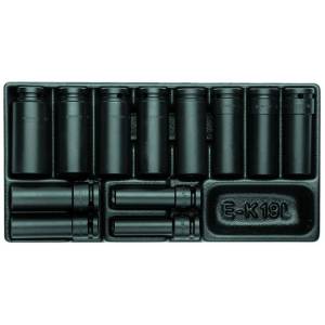 Gedore 1640836 (Series 1500 ES-K 19 L) Set impact sockets 1/2" in 1/3 ES tool module