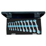 Gedore 1879146 (Series 8-011) Double ended midget spanner set 11 pcs 4.5-13 mm