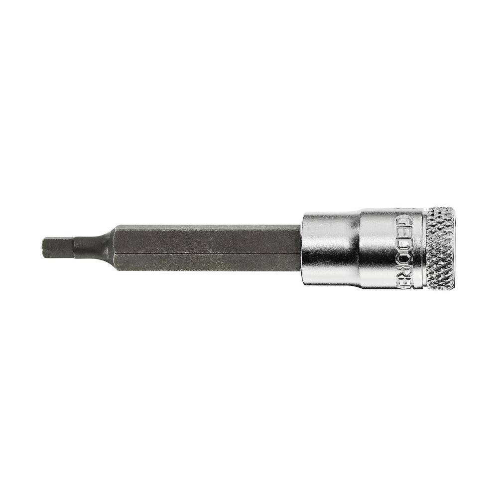Gedore 1933280 (Series IN20L 6-60) Screwdriver bit socket 1/4" long, hex 6 mm