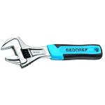 Gedore 1966324 (Series 60 S 8 JC) Adjustable spanner 8", open end, chrome-plated with 2C-handle