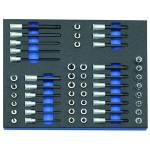 Gedore 2016508 (Series 2005 CT2-TX 30) Socket set 3/8" in 2/4 CT tool module, 52 pcs