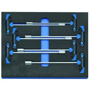 Gedore 2016532 (Series 2005 CT2-2133 T) Nut driver set in 2/4 CT tool module, 7 pcs