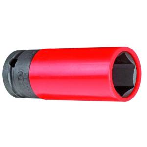 Gedore 2178230 (Series K19LS 21) Impact socket 1/2" with protective sleeve, 21 mm