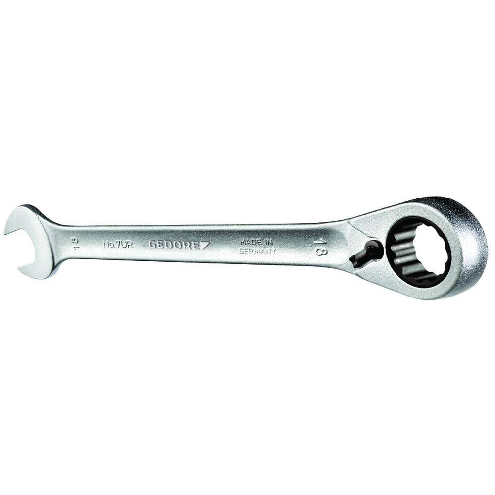 Gedore 2244500 (Series 7UR 21) Combination ratchet spanner, reversible, 21 mm