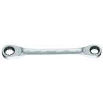 Gedore 2306816 (Series 4R 17x19) Flat ring ratchet spanner 17x19 mm
