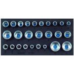 Gedore 2308924 (Series 1500 CT1-19 IS) Socket set 1/2" in 1/3 Check-Tool module