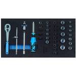 Gedore 2308967 (Series 1500 CT1-20) Socket set 1/4" in 1/3 Check-Tool module