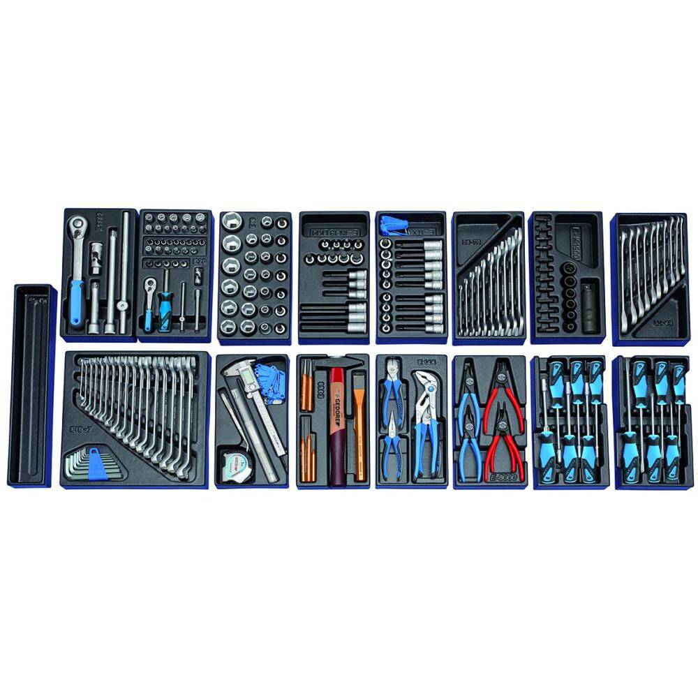 Gedore 2657708 (Series 1500 ES-02-2004) Tool trolley with 207-piece tool assortment