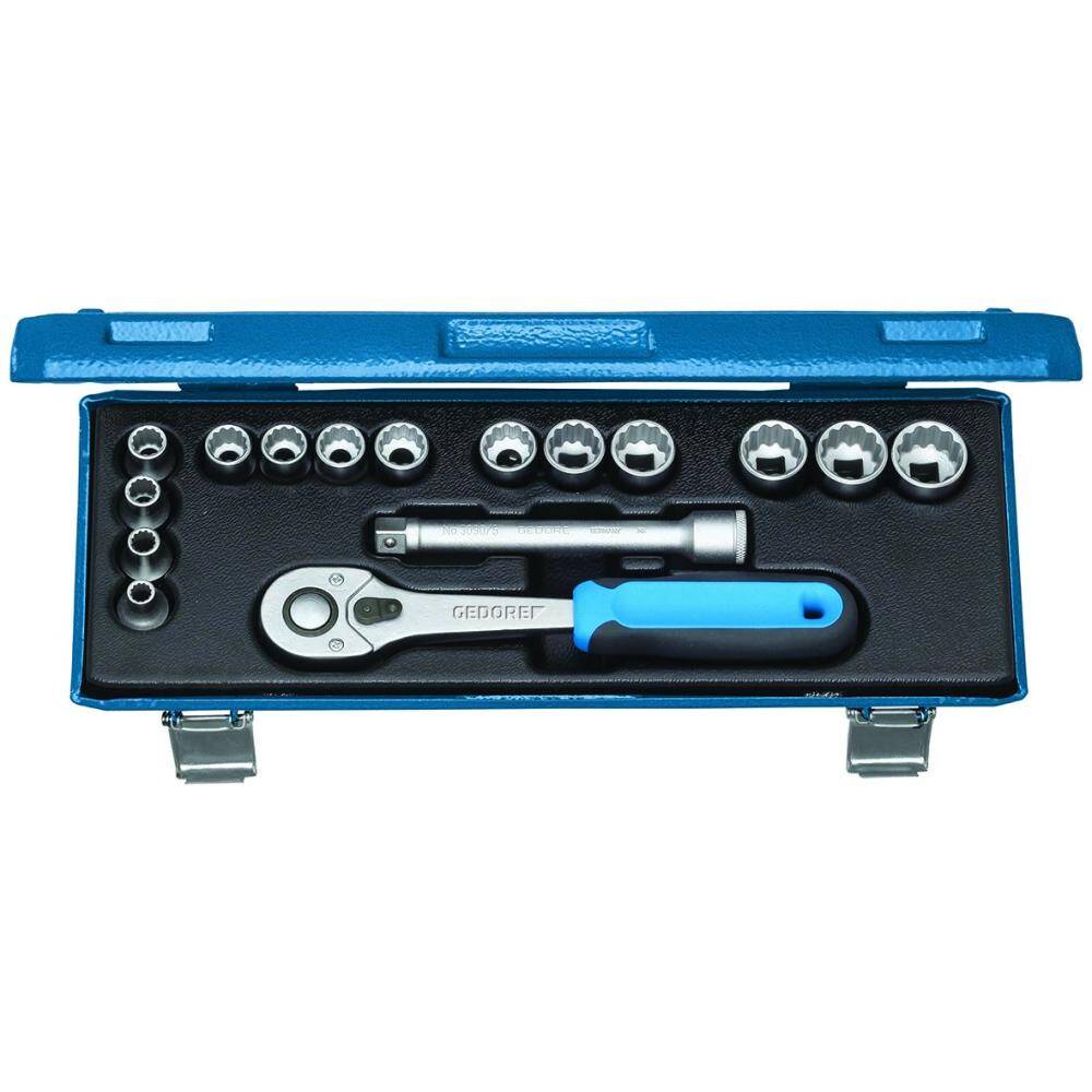 Gedore 2682893 (Series D30 JMU-10) Socket set 3/8" 16 pcs UD 6-19 mm