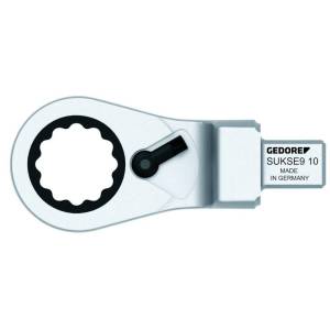 Gedore 2827743 (Series SUKSE9 13) Rectangular ring ratchet spanner, reversible SE 9x12, 13 mm