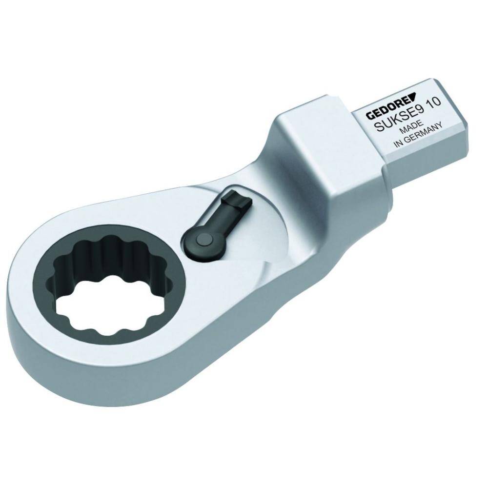 Gedore 2827778 (Series SUKSE9 19) Rectangular ring ratchet spanner, reversible SE 9x12, 19 mm
