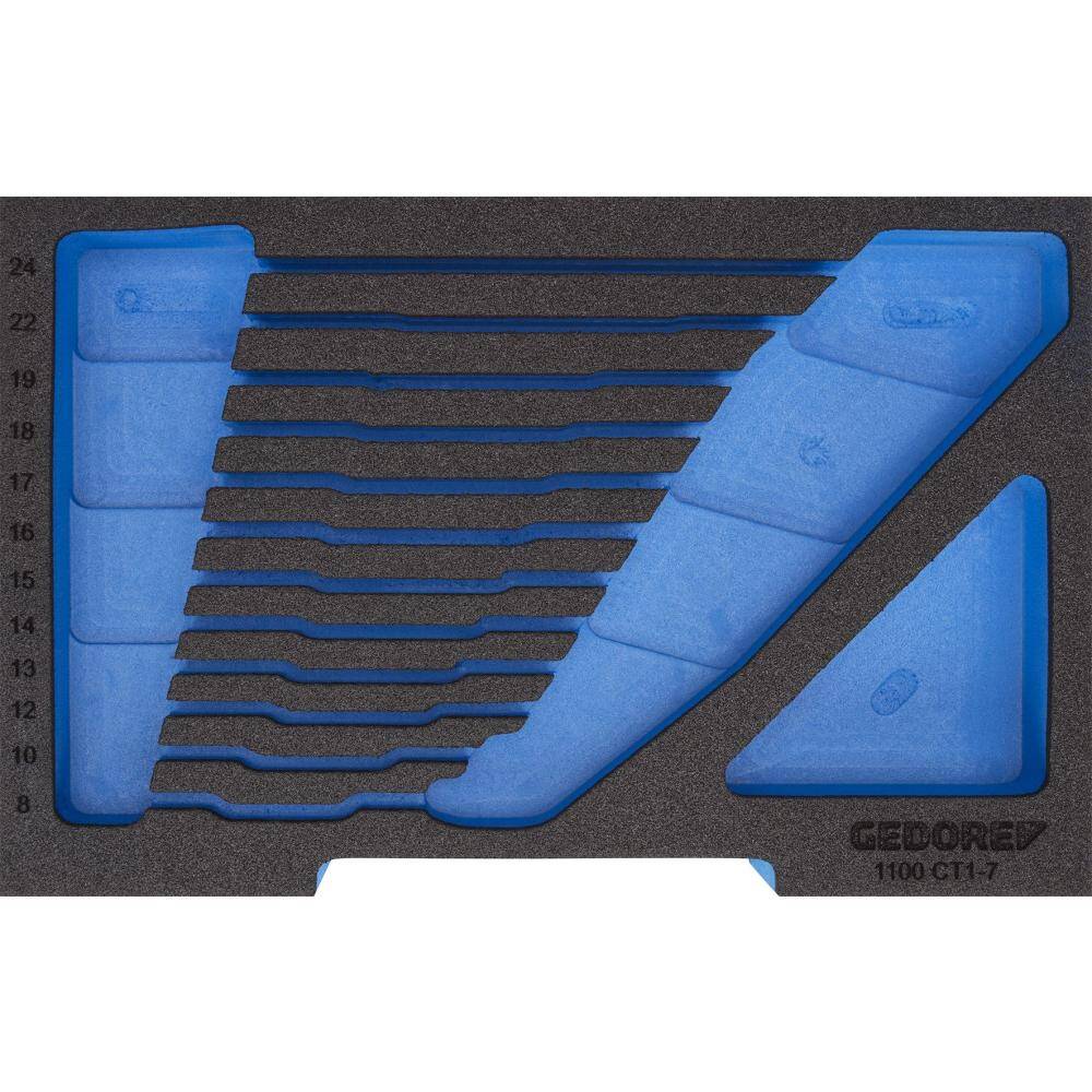Gedore 2836076 (Series EI-1100 CT2-1.04) Foam insert 2/2 L-BOXX 136, empty
