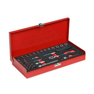 Gedore Red 1/4" Drive Socket Set - 33 pcs