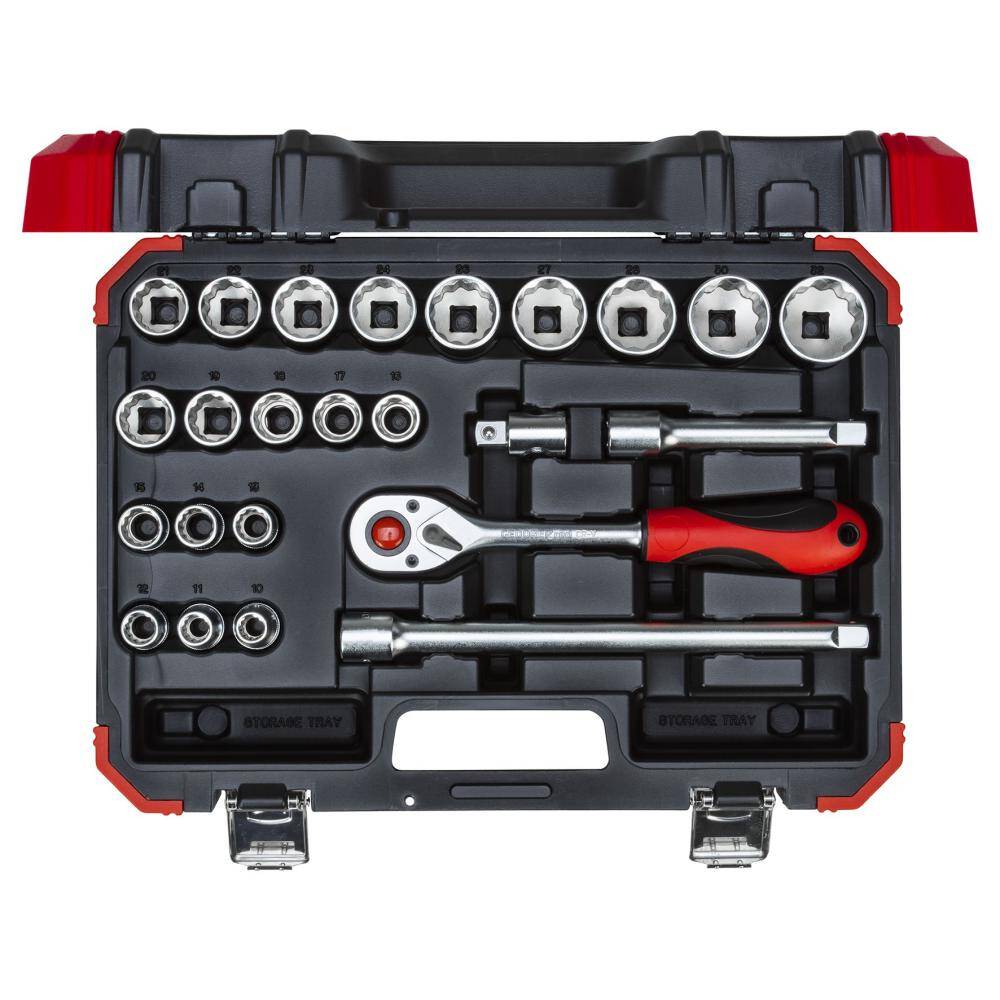 Gedore Red 1/2" Drive bi-hexagonSocket set 24 pcs