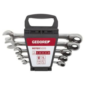 Gedore Red Combination Reversible ratchet spanner set 8-19mm 12pcs