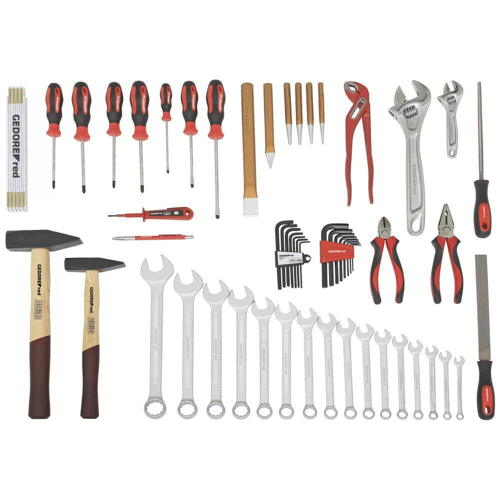 Gedore Red Allround Universal Tool set - loose 59pcs