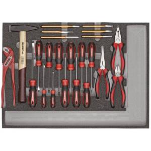 Gedore Red Tool set Basic tools in a foam module 23pcs