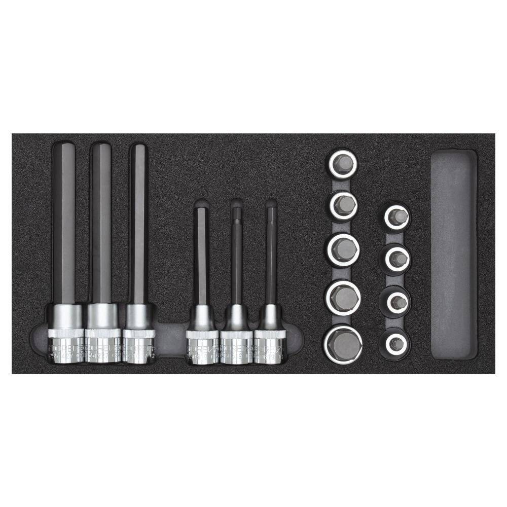 Gedore Red 1/2" Drive Screwdriver bit sockets in module 15pcs