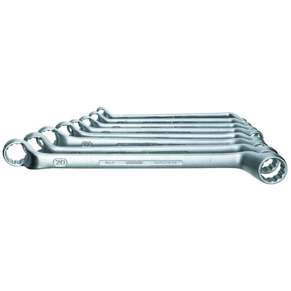 Gedore 6031390 (Series 2-122 ISO) Double ended ring spanner set 12 pcs 6-34 mm