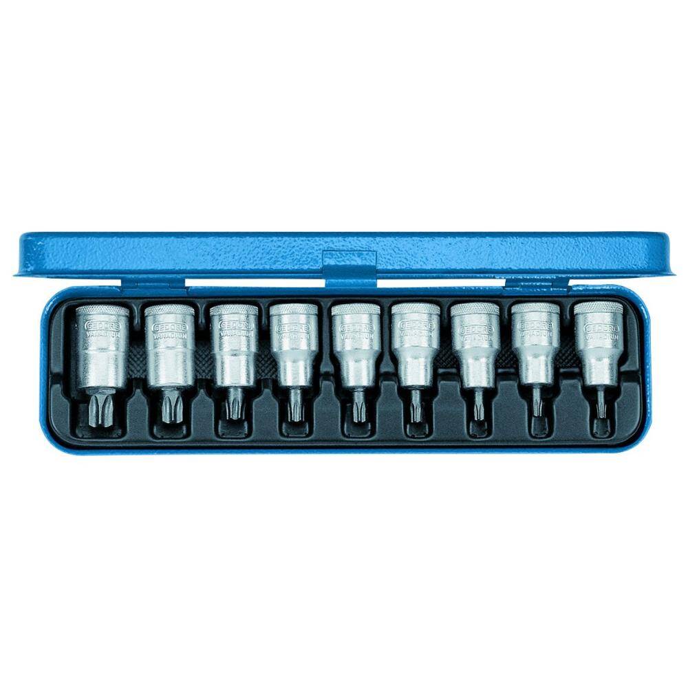 Gedore 6158970 (Series ITX19 PM) Screwdriver bit socket set 1/2" 9 pcs TX T20-60