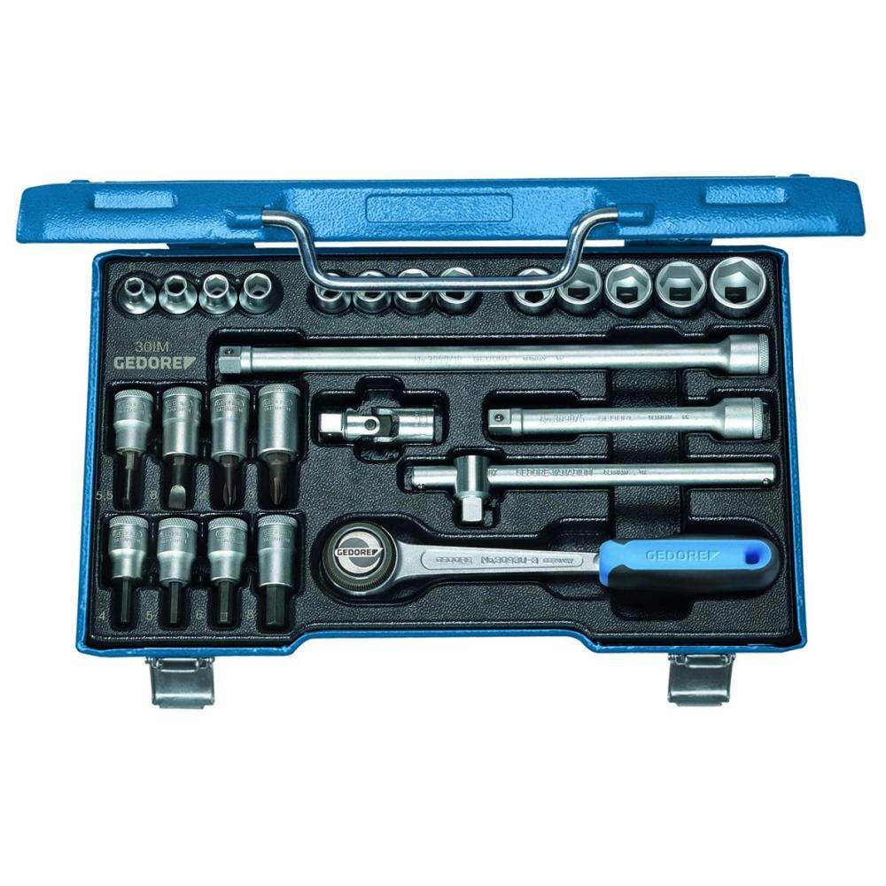 Gedore 6229740 (Series 30 IMU-10) Socket set 3/8" 26 pcs hex IN-IS-PH