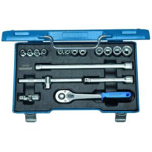 Gedore 6235710 (Series 30 GMU-10) Socket set 3/8" 17 pcs 6-19 mm