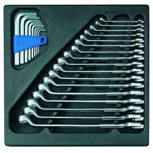 Gedore 6612280 (Series 1500 ES-1 B) Combination spanner set in 2/3 ES tool module