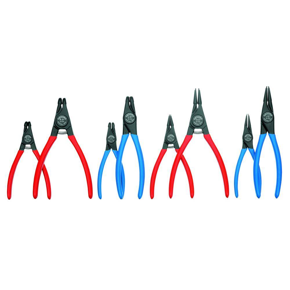 Gedore 6700490 (Series S 8008) Set of circlip pliers, 8 pcs