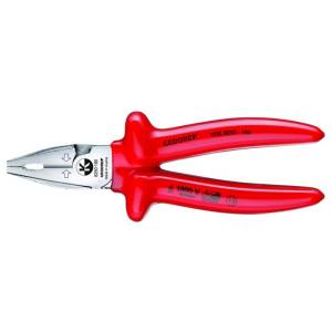 Gedore 6720090 (Series VDE 8250-180) VDE Heavy duty combination pliers with VDE dipped insulation 180 mm