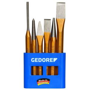 Gedore 8725710 (Series 106 D) Chisel and punch set 6 pcs in metal case