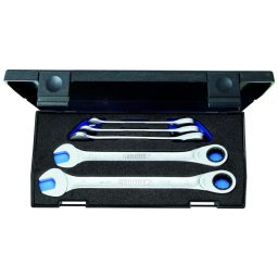 Gedore 2297434 (Series 7 R-005) Combination ratchet spanner set 5 pcs 8-19 mm