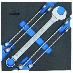 Gedore 2308886 (Series 1500 CT2-7-32) Combination spanner set in 2/3 Check-Tool module
