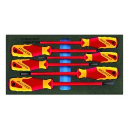 Gedore 2309173 (Series 1500 CT1-VDE 2170 PZ) VDE Screwdiver set in 1/3 Check-Tool module